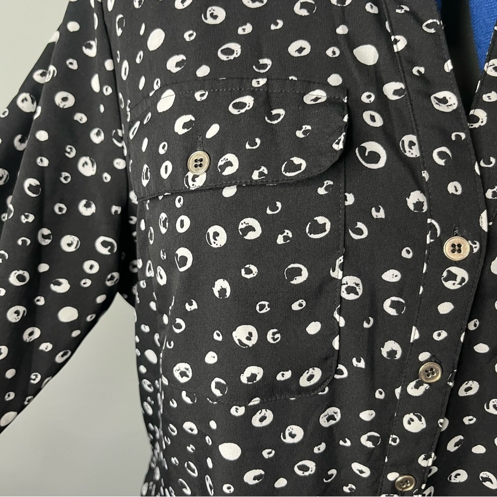 notations womens blouses Sz 1XL Button Down Long Sleeves f - Picture 6 of 8